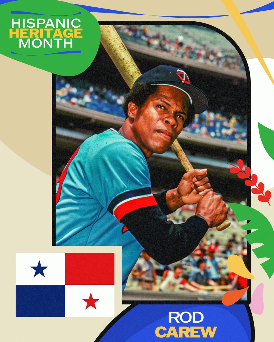 Rod Carew was an 18-time All-Star who hit over .300 in 15 consecutive seasons. A lifetime .328 hitter with 3,053 hits, Carew won seven AL batting titles. In 1977 he won both the AL MVP and the Roberto Clemente Award. He was elected to the Hall of Fame in 1991. #HHM