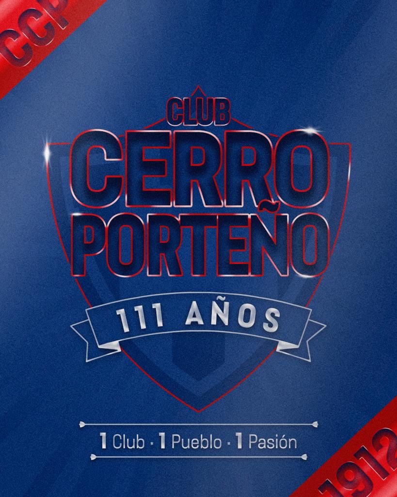 Feliz 111 aniversario a todo el pueblo azulgrana 🔵🔴 contento de poder formar parte de esta gran familia 

¡SALUD CERRO PORTEÑO! 🌪

#CCP111Años