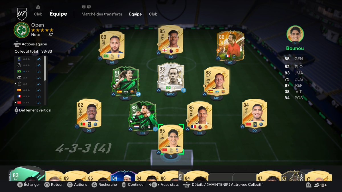 L'équipe pour les opens qui commence ce soir