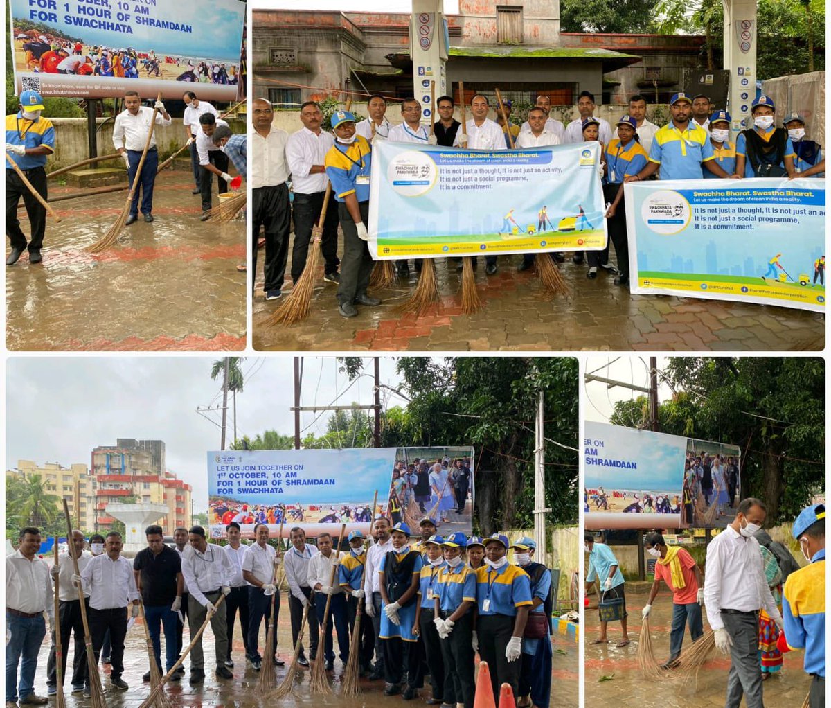 bpcranchiretail's tweet photo. Shramdaan activity at our Retail Outlet M/s Guriya Fuels Ranchi. BPCL officers, staff, Dealers and DSMs participated in this event. #SwacchtaHiSeva #SwachhataPakhwada #SwachhBharat #SwachhBharatAbhiyan @BPCLimited @BPCLRetail https://t.co/vjtKGtRPEB