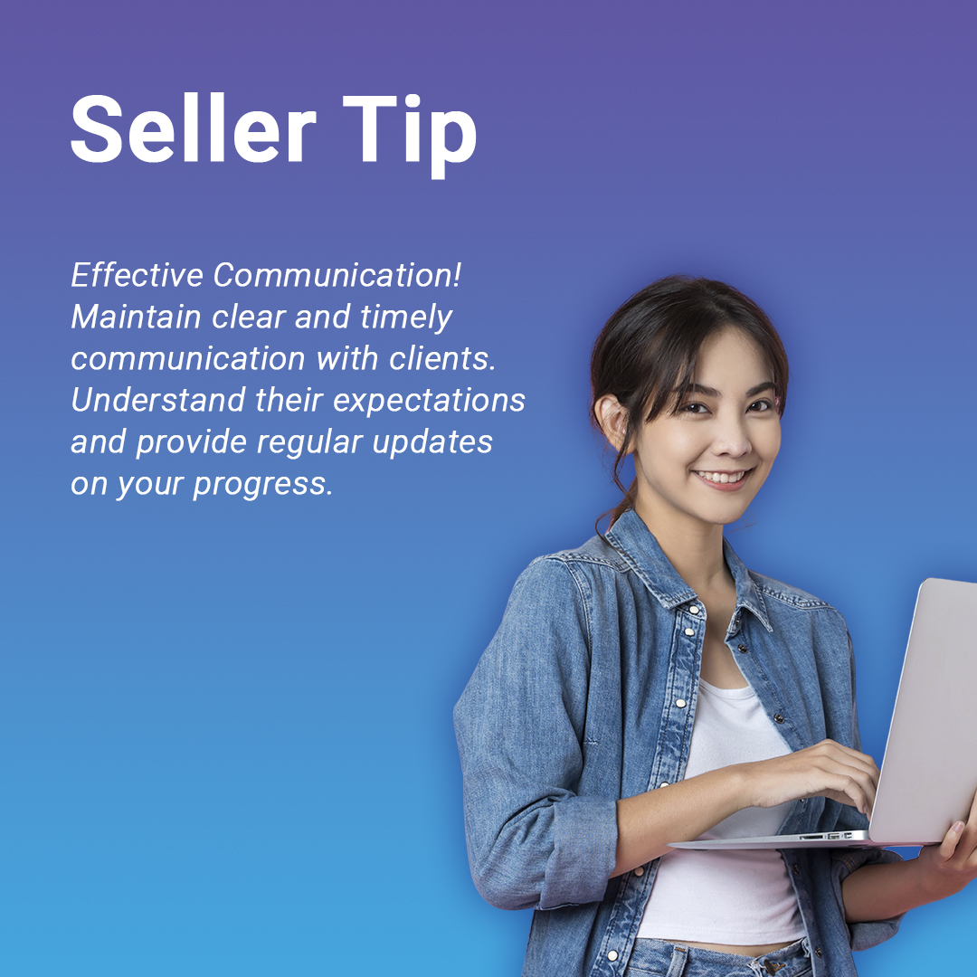 anytaskofficial's tweet photo. Master the Art of Effective Communication! Keep the conversation crystal clear and punctual with Buyers. Grasp their needs, and keep them in the loop with regular updates on your progress. 

#freelancertip #portfoliobuilding #freelancer #CommunicationSkills #ClientRelations https://t.co/XCYi0kXjHD