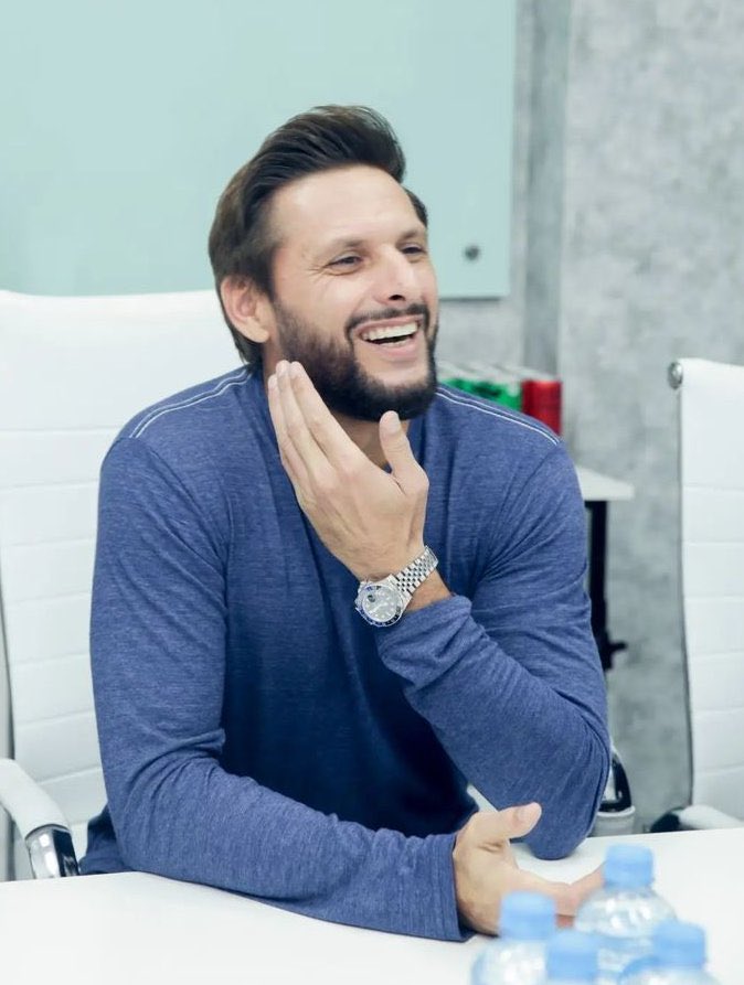 Lala there's no doubt you got the most beautiful and kind heart. May this beautiful smile remains on your face forever, ameen sum ameen! 💙 
<a href="/SAfridiOfficial/">Shahid Afridi</a>