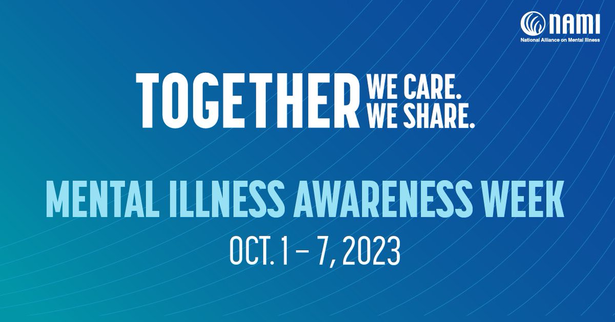 Mental Illness Awareness Week starts today. Check out these resources from @NAMICommunicate: bit.ly/3ryWSlz
