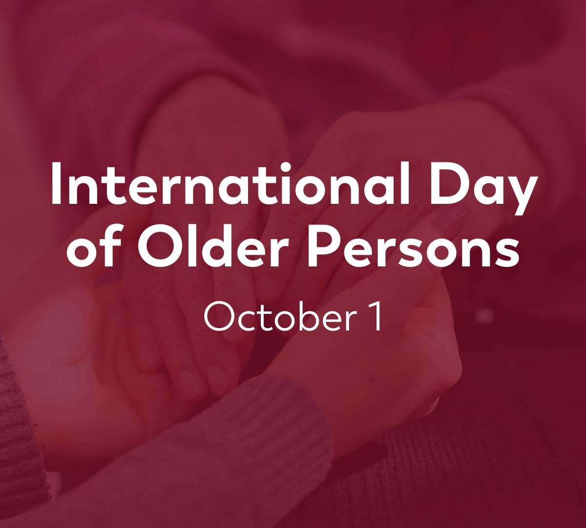 October 1st is the United Nations International Day for Older Persons. At The Brenda Strafford Foundation, we recognize aging as a lifelong journey that should be celebrated. Today, and every day, we are so grateful for the older adults in our lives.