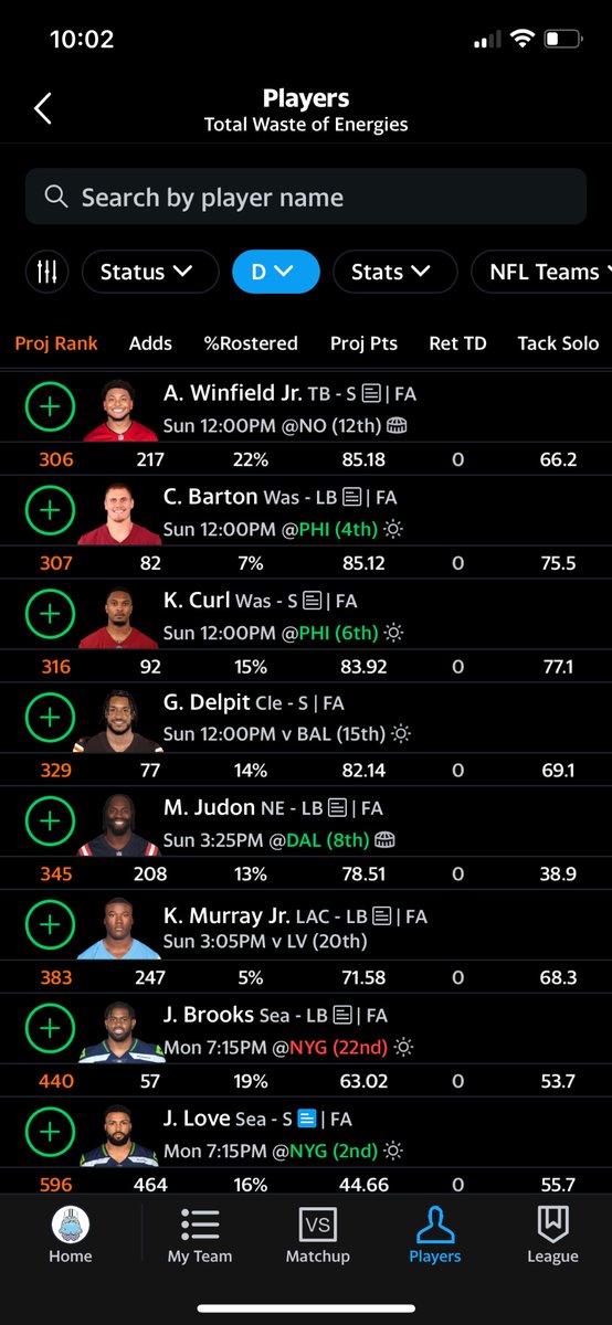 medjus83's tweet photo. @TheIDPGuru We start 2 IDP flex players. Need to replace Derwin James and Frankie Luvu this week.
Who you got?

Scoring and most notable players available https://t.co/KWt87Q2lKO