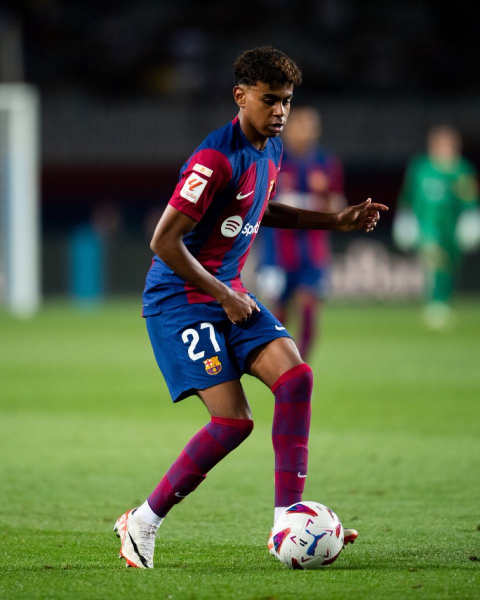 L_Yamal_Stats's tweet photo. In the top5 leagues this season, only two teenagers created 4 big chances so far:

19 year-old Savio.
16 year-old Yamal. https://t.co/Wd1WNY0I0d