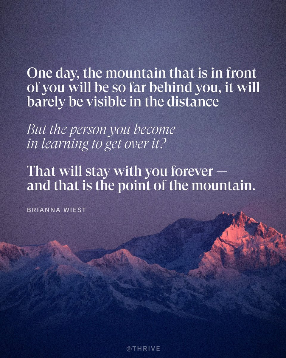 thrive's tweet photo. Such a powerful message from @briannawiest! Obstacles are opportunities for growth. Keep moving forward. https://t.co/9qwqeACK0b