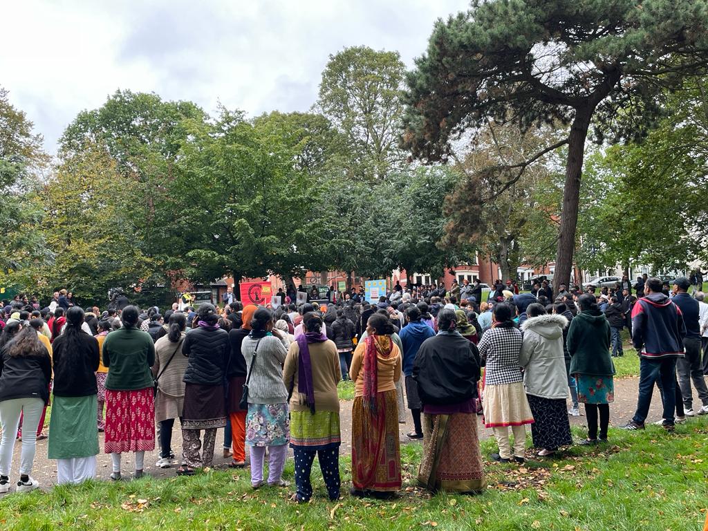 ashac_patel's tweet photo. Impressive turnout for the @labourlabel garment worker rally in Leicester today. Grateful to everyone who spoke to me, especially those in very vulnerable positions 

One woman said to me in Gujarati: 'We just want to have a voice'

More on this tomorrow https://t.co/65gpx62eTL