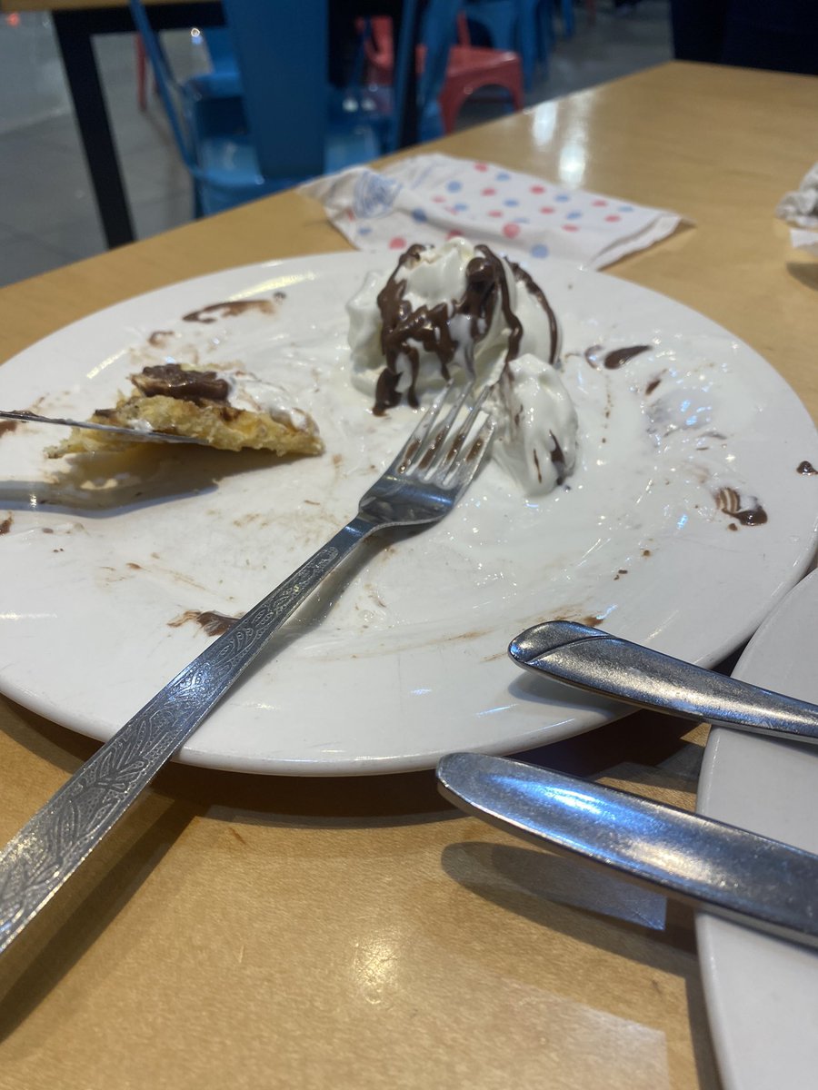 Aside from the wafer thin waffle that forced me onto a low carb/sugar Sunday, why did they have to serve me with my mother’s wedding cutlery from 19voetsek. Still ompaar (mix match) neh man😠 fix your life #milkylane Clearwater