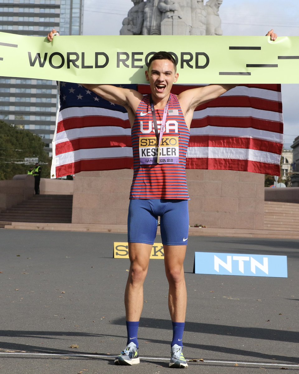 A WORLD RECORD MILE /// 🏃💨 At just 20 years old, @hobbs_kessler glides through with a SPECTACULAR win in a world record time of 3:56.13. One for the books in Riga… 😍👟 👟 #Adizero Takumi Sen 9 #ImpossibleIsNothing