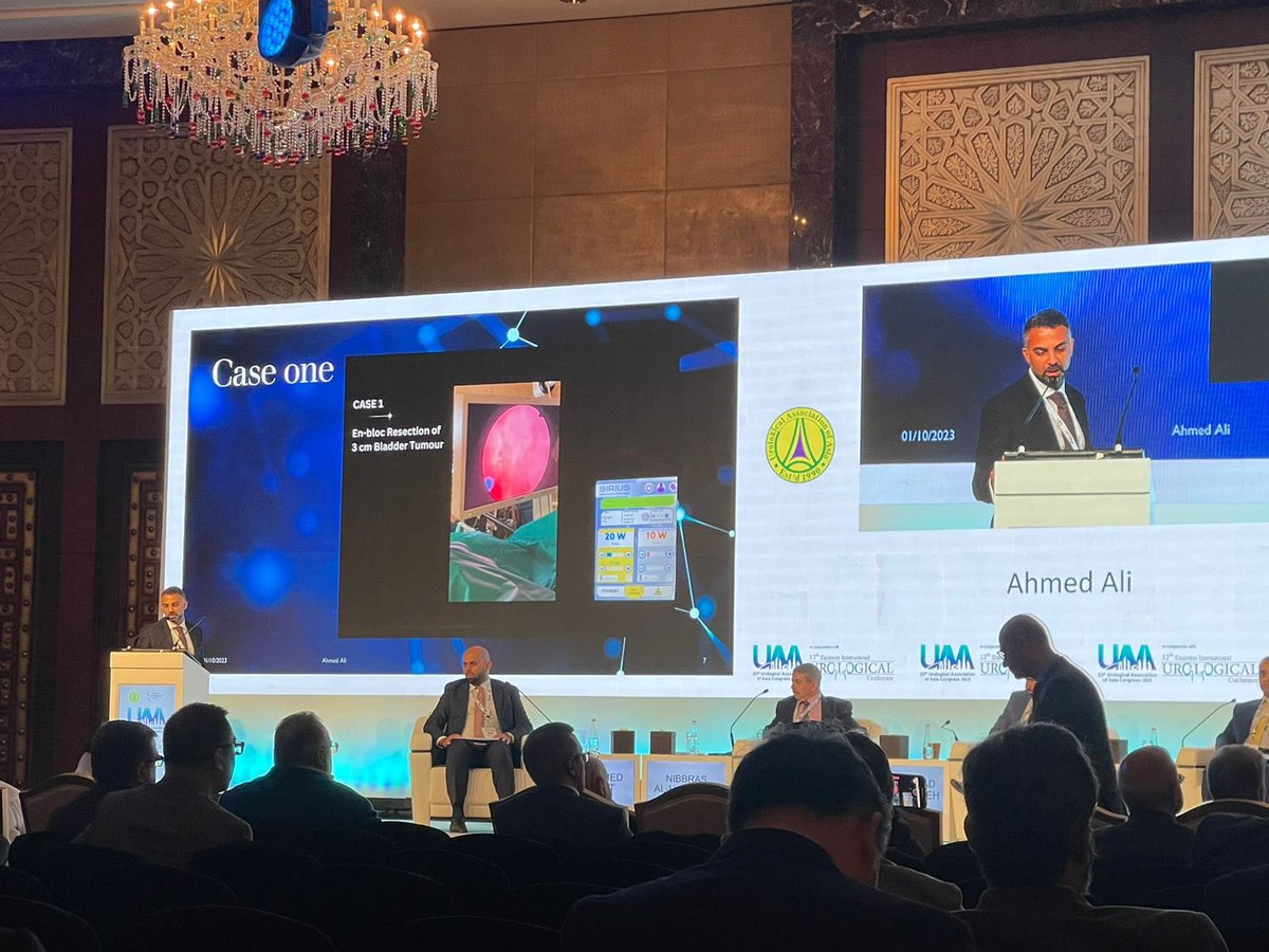 #Day4 great presentation made by Dr Ahmed Ali Alnaimi about #SIRIUS #TFL The 12th Emirates International Urological Conference #UAA23📍CONRAD Dubai, UAE   Make sure to stop by our booth #17 to know more about our #innovations & our full range of products .