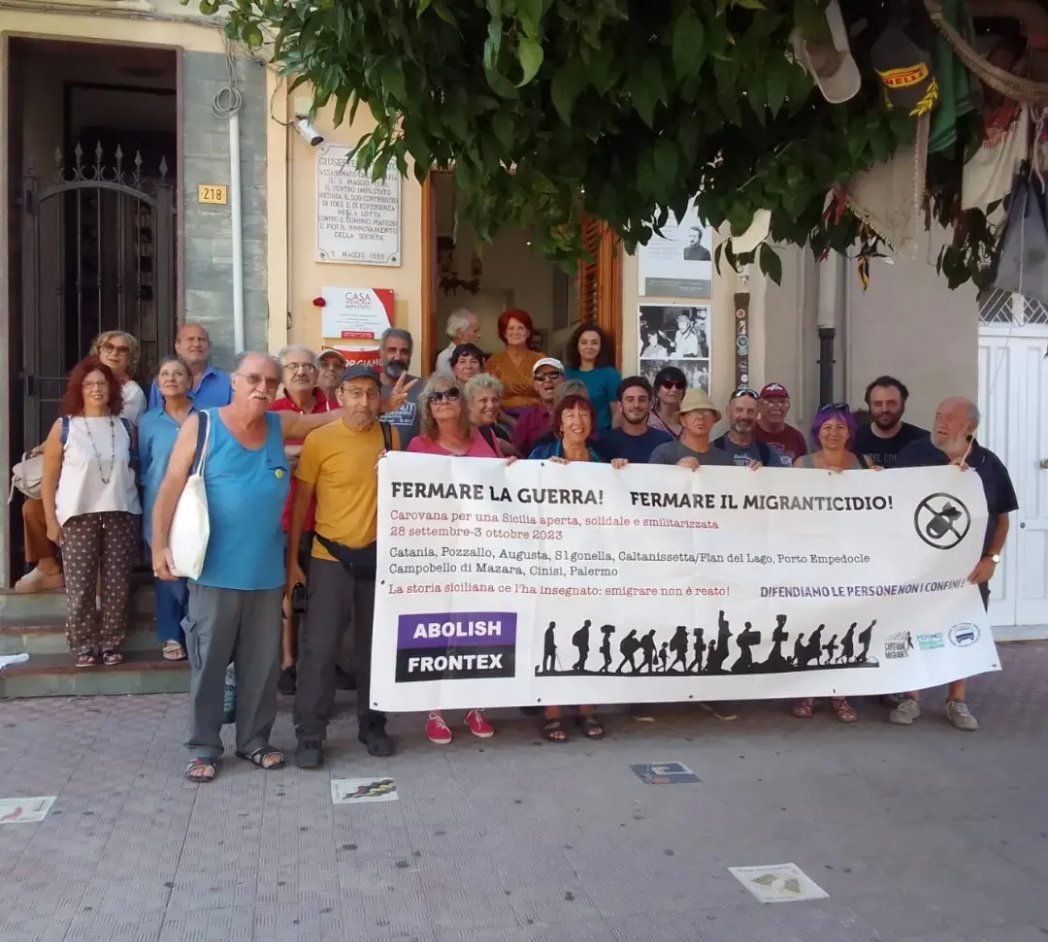 CarovaneMigranti dopo Campobello di Mazara ha fatto tappa a Cinisi.  Dal bene confiscato Fiori di Campo al Casolare e poi Casa Memoria e Casa Felicia, per una Sicilia aperta, solidale e smilitarizzata. 
#stopmafia #pace #dirittiumani