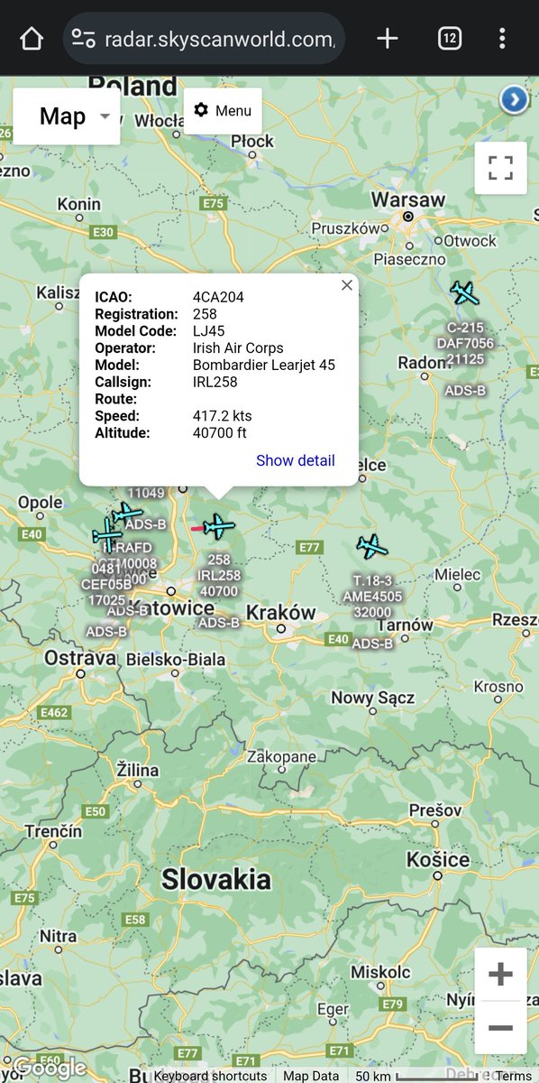 scan_sky's tweet photo. Several Government Ministers (Likely Foreign Ministers) Heading To Lublin 🇵🇱
Royal Danish Air Force 🇩🇰 - Challenger 604 - C-215 - #DAF7056
Spanish Air Force 🇪🇸 - Falcon 900 - T.18-3 - #AME4505
Irish Air Corp 🇮🇪 - Learjet 45 - 258 - #IRL258
French Air Force 🇫🇷 - Falcon 2000LX - F-RAFD - #CTM0008