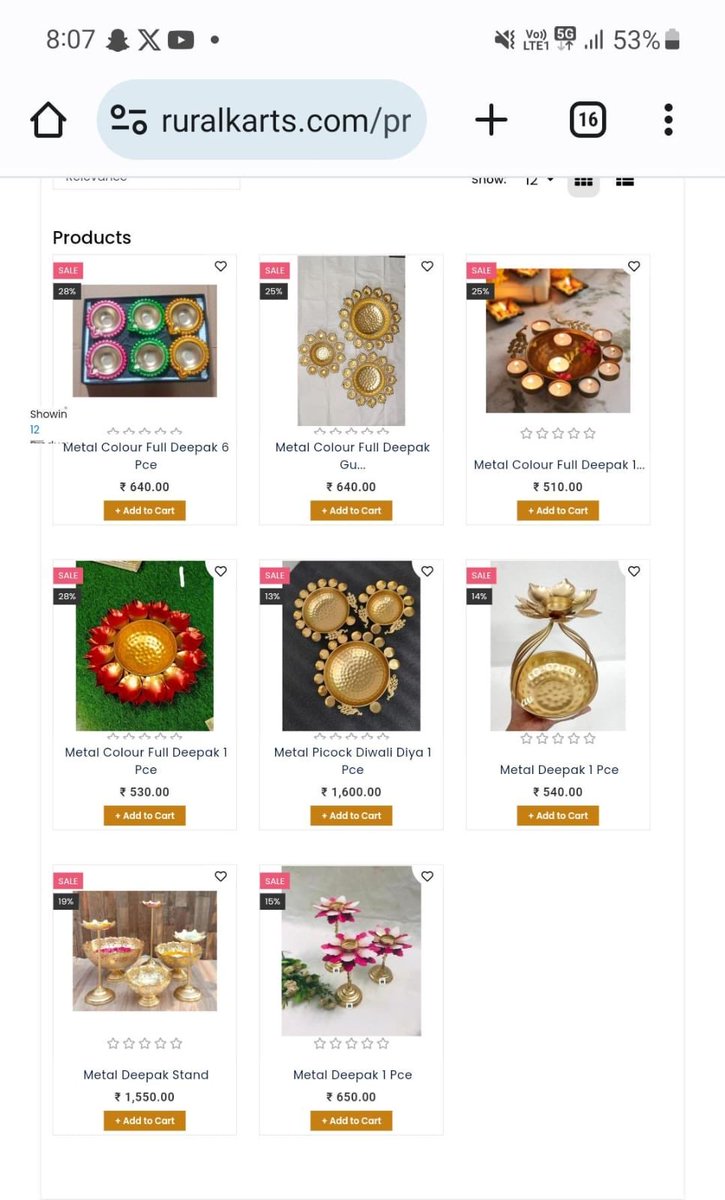 Moradabad brass products available on urban rural karts 🙏🙏