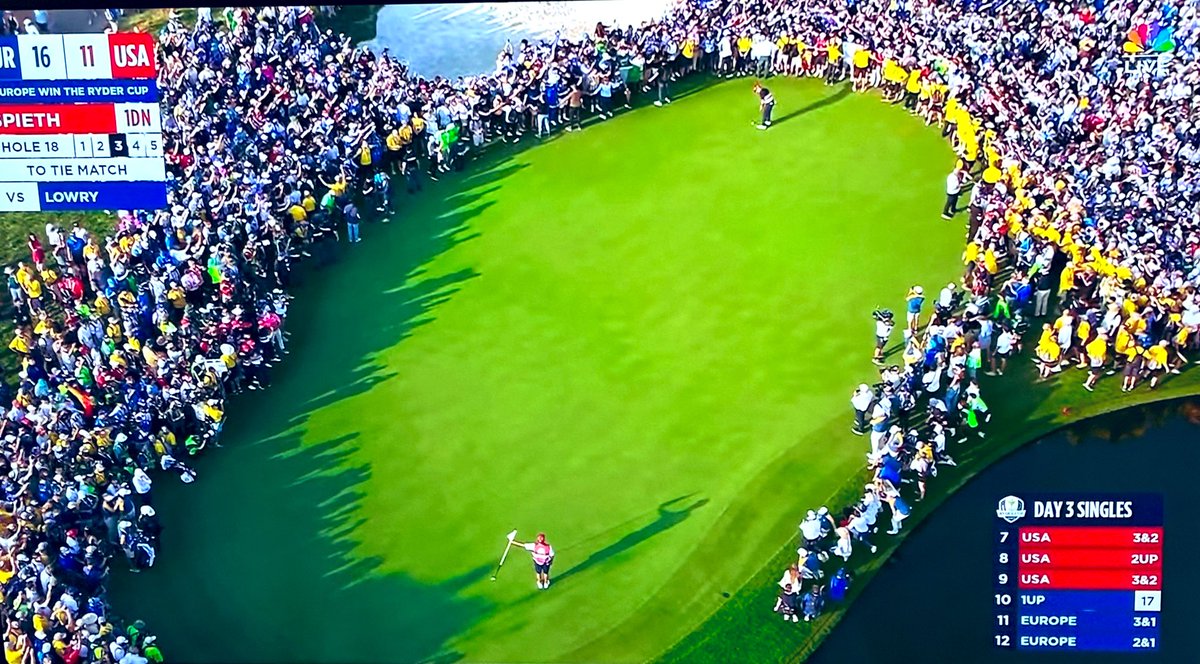 RiggsBarstool's tweet photo. What an awesome scene. AWESOME. Sports rock. The #RyderCup is the best.

Time hop me to Bethpage. https://t.co/5l5kic7pyX