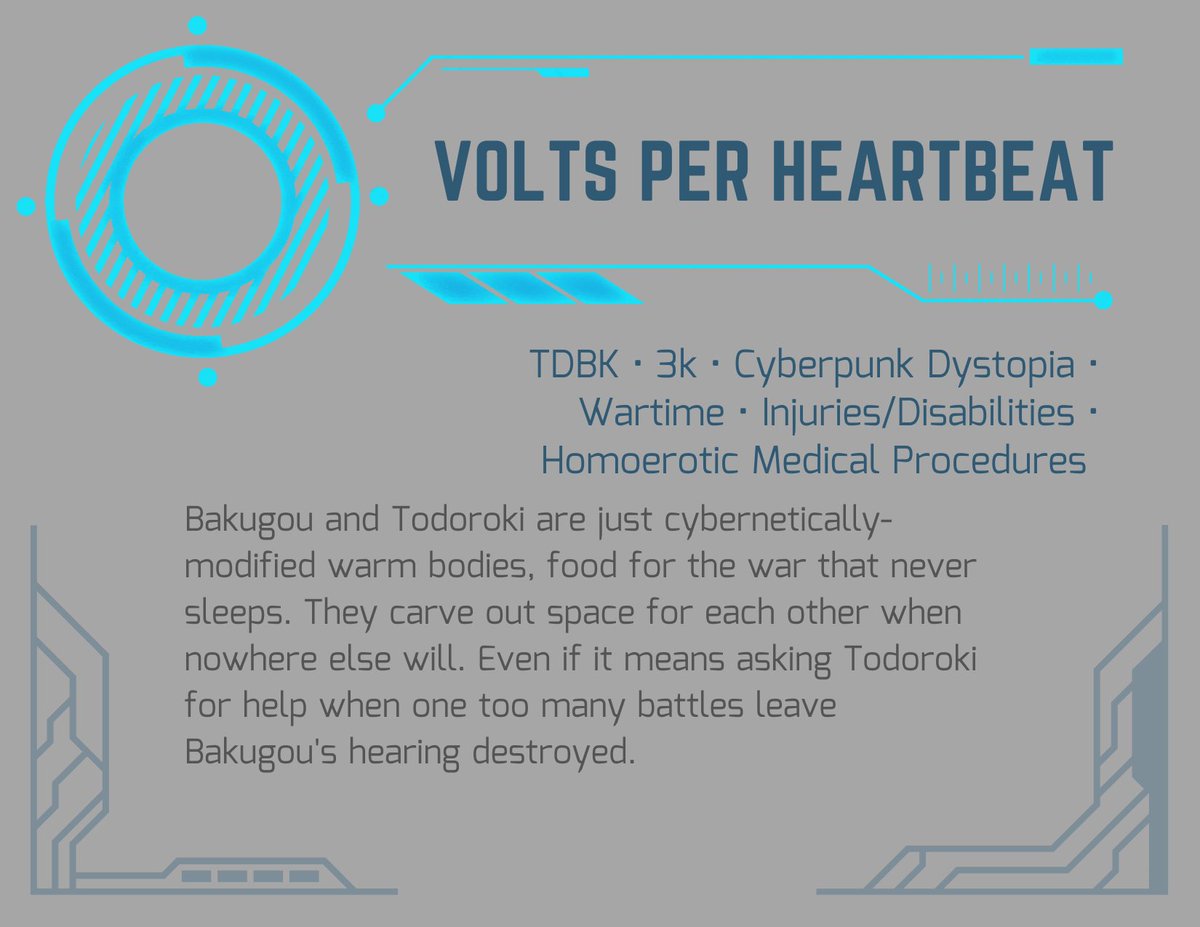 Here’s the cyberpunk AU I’ve spent MONTHS excited about for #tdbkweek2023 day 7 - free day! <a href="/tdbkweek2023/">TDBKweek2023</a> 🍰💥 

archiveofourown.org/works/50403442