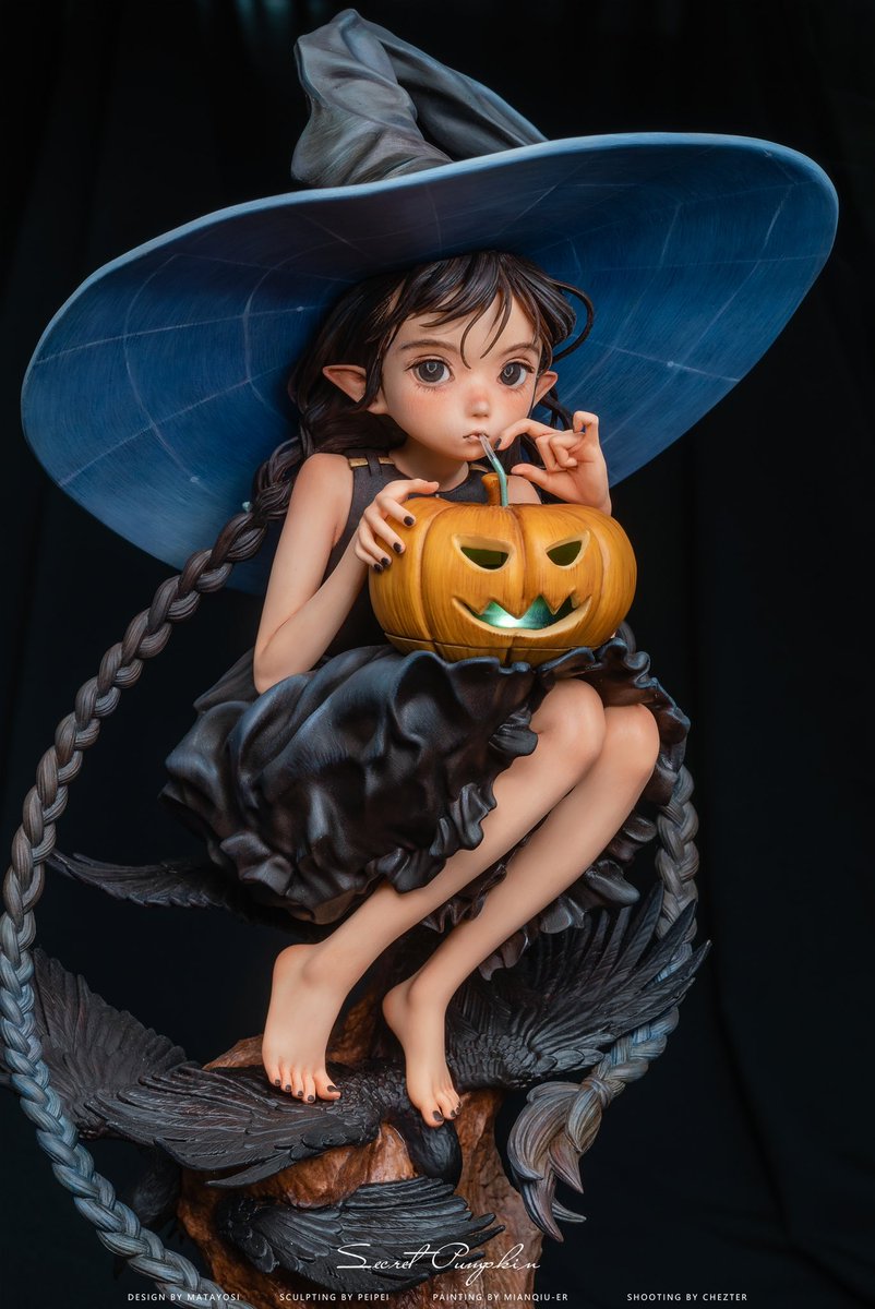eeriness17's tweet photo. Secret Pumpkin
插画：@matayosi 
原型:@THpeipei 
摄影：@Chezterrrr 
涂装：@eeriness17 https://t.co/EcgYiY2z2i
