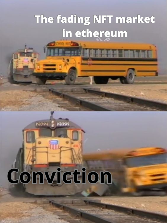 DimkatG's tweet photo. I believe @ConvictionStd will revitalize the ethereum #NFT market.
#Ethereum #Neosaka https://t.co/uULq29qZFq