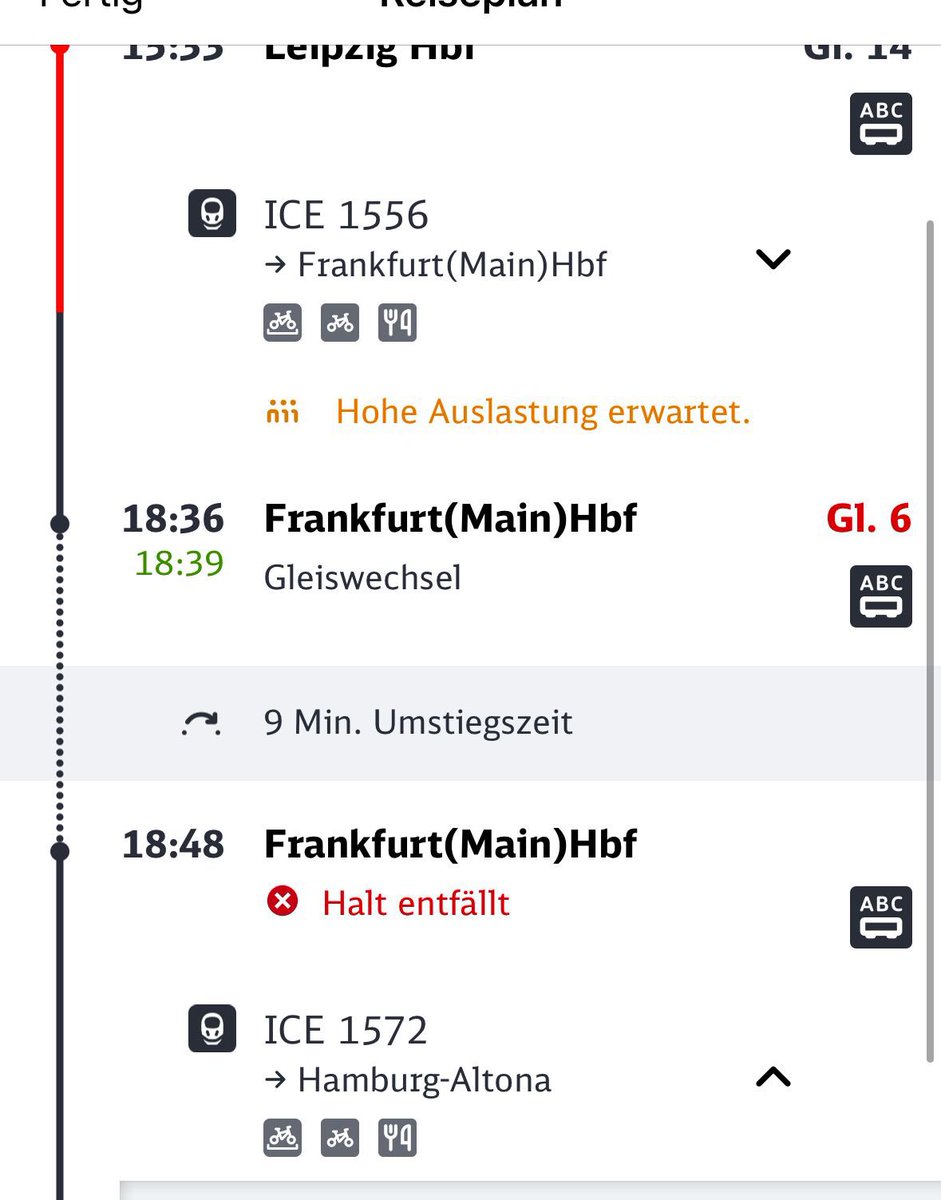 Will die <a href="/DB_Bahn/">Deutsche Bahn Personenverkehr</a> eigentlich meinen Wahlkampfeinsatz für <a href="/DIELINKEHESSEN/">DIE LINKE HESSEN</a> sabotieren oder war es naiv zu glauben, ich würde heute pünktlich ankommen? Es ist einfach wie immer 😡 #bahn #zug #ltwhe23 #Hessenwahl2023 #hessen