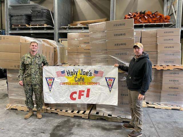 WeDriveCFI's tweet photo. On #NationalCoffeeDay we want to say thank you, @holyjoescafe, for letting us be a part of your mission to provide Veterans with a small taste of home.

#TruetotheTroops https://t.co/A0RLFZr7C3