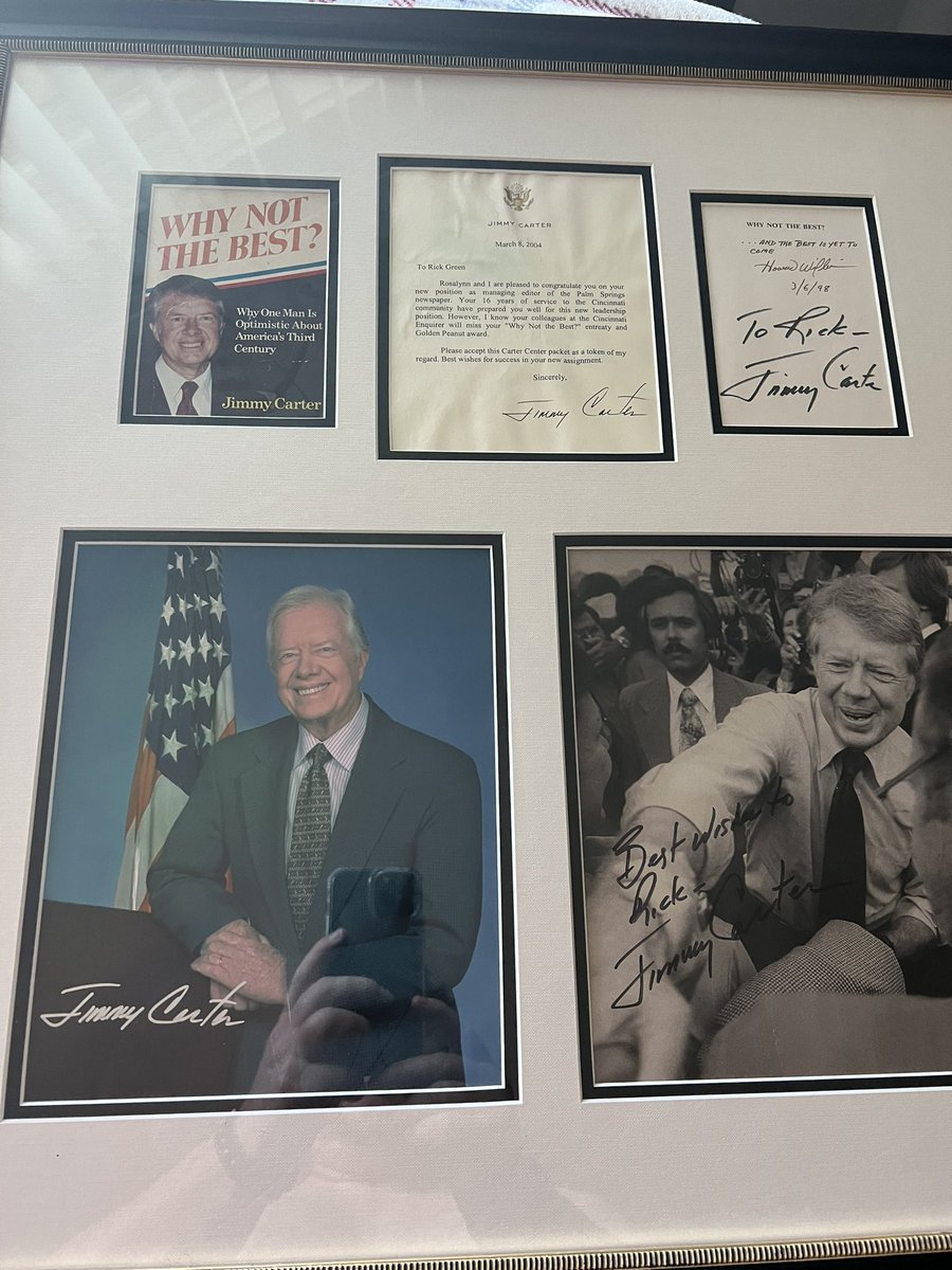 EditorRAG's tweet photo. I was a boy in #Ohio when I read โWhy Not the Best?โ+ itโs inspired me my entire journalism career. Happy birthday, Mr. President! Those 4 words + your unflinching commitment to mankind always have resonated. Thank you for your encouragement. @CarterCenter #JimmyCarter99 #WNTB? https://t.co/9Fa051y6K4