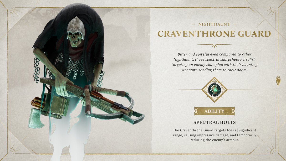 RealmsOfRuin's tweet photo. 💀 These bitter and spiteful Nighthaunt sharpshooters relish lining up enemy champions in their sights and sending them to their graves. https://t.co/6D6l3CIT0Z