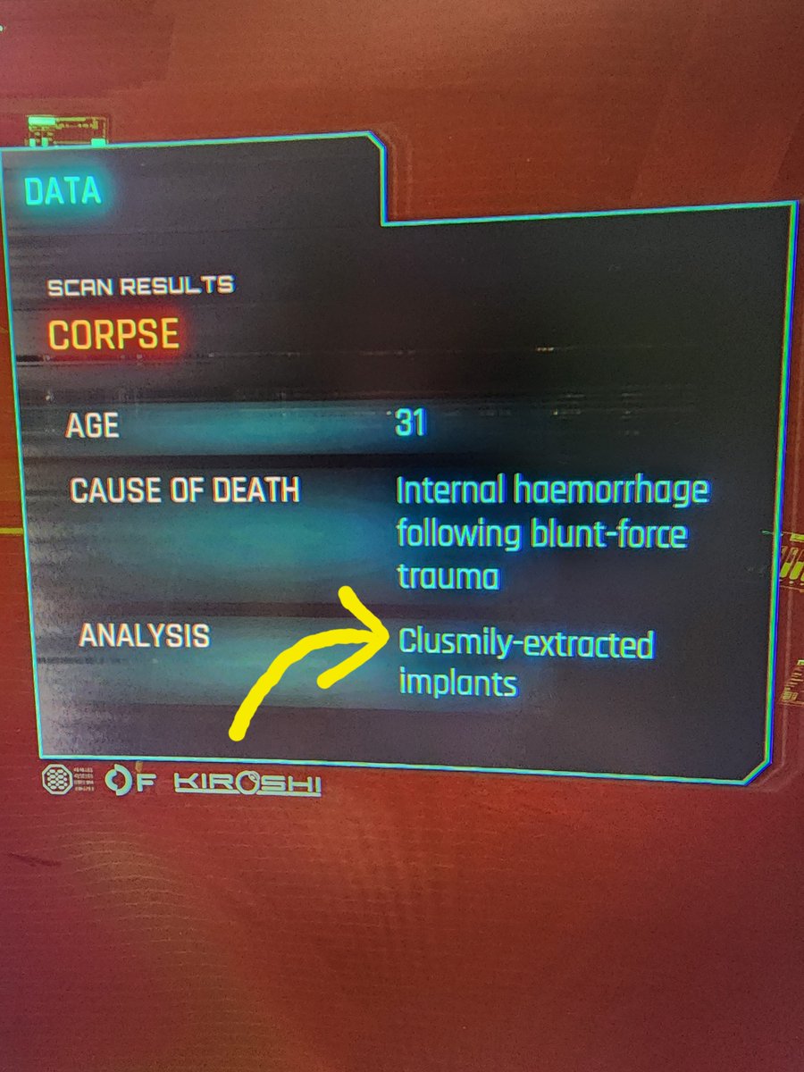 Awesomemainas's tweet photo. @CDPROJEKTRED Found a typo on one of the dead bodies in one of the 3 missions you have to complete for the main storyline to progress in phantom liberty dlc.😆 not a big deal but figured i would point it out! https://t.co/Q4tJp0at5P