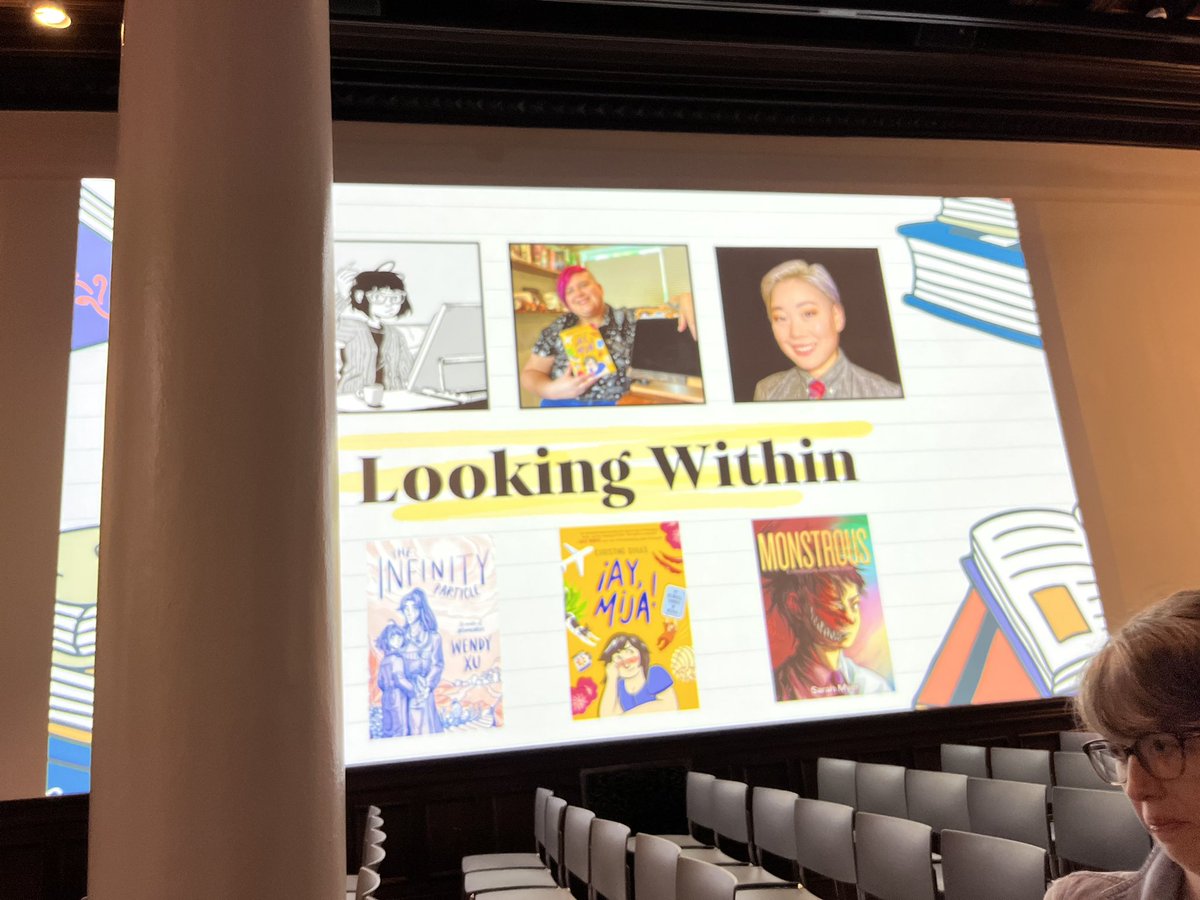 animemiz's tweet image. Sitting at a graphic novel panel at Brooklyn Book Festival with Wendy Xu, Christine Suggs and Sara Myer. Love love the cover of @SMyerComics new book and of course, can’t help but feel for Suggs book, which is a great book very much a read alike for I am their American dream.