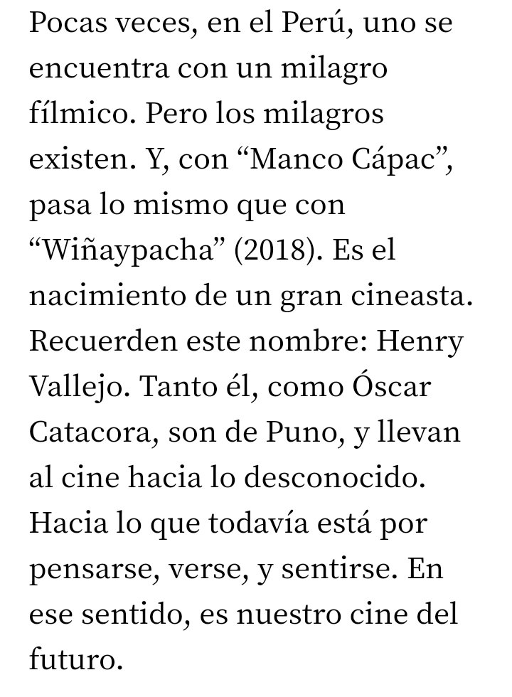 ocoronelc's tweet photo. #MancoCapac gratis! Una joya que muestra el potencial de nuestro cine. Así resumía Sebastián Pimentel su impresión del filme: https://t.co/kvb8yUulWz