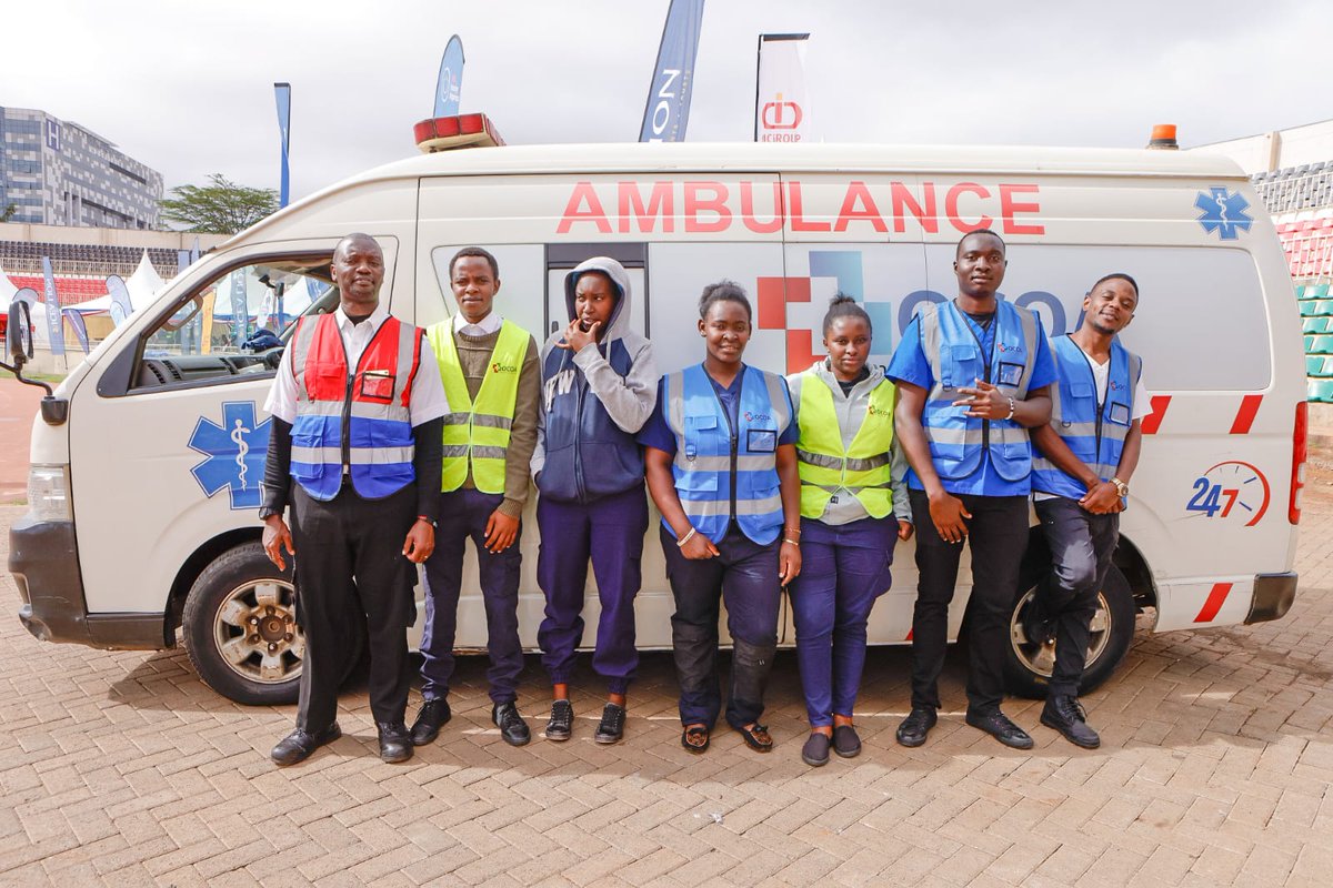 OCOAAmbulance's tweet photo. Ocoa Ambulance Service had the privilege of providing medical coverage for the final ball games at Nyayo Stadium, organized by the Association of Kenya Insurances (AKI). https://t.co/lOO55vNcIF