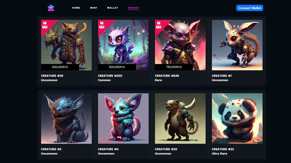 PulseCreatures's tweet photo. Our #PulseCreatures market has launched!
5% of all secondary sales goes to #Royalties & 2% goes to the #Farm Pool to generate more #Rewards!
Buy and Sell Creatures!
https://t.co/K7AqfTEKvh
#PulseChain #NFTs #NFTCommunity #nftmarket #nftmarketplace $PLS https://t.co/2PjqokuLBt