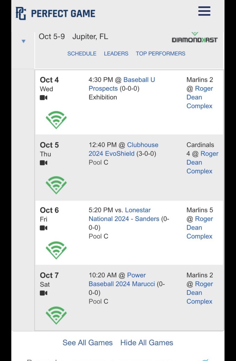 Here is my upcoming schedule this week in Jupiter with <a href="/STARSBASEBALLVA/">STARS Baseball</a>. First tournament back since my hamate injury and I’m ready to go. <a href="/ohanianb/">Berg Ohanian</a>