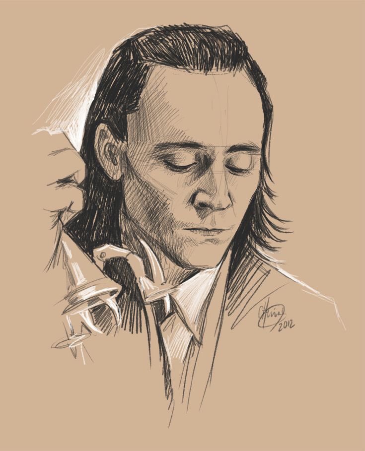 #Inktober  Day 1 
Beautiful #Loki artwork 
By <a href="/Hashtag_Genius/">Hash</a>