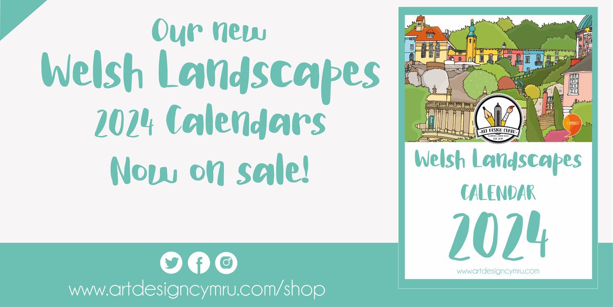 artdesigncymru's tweet photo. NEW RELEASE!! 

It’s been a while, but we are pleased to show off our new Welsh landscape Calendar! The prefect stocking filler for Christmas, get them now while stocks last 👇🏼

🛒 https://t.co/kxYV9SaOao https://t.co/GDHN3s5FXD
