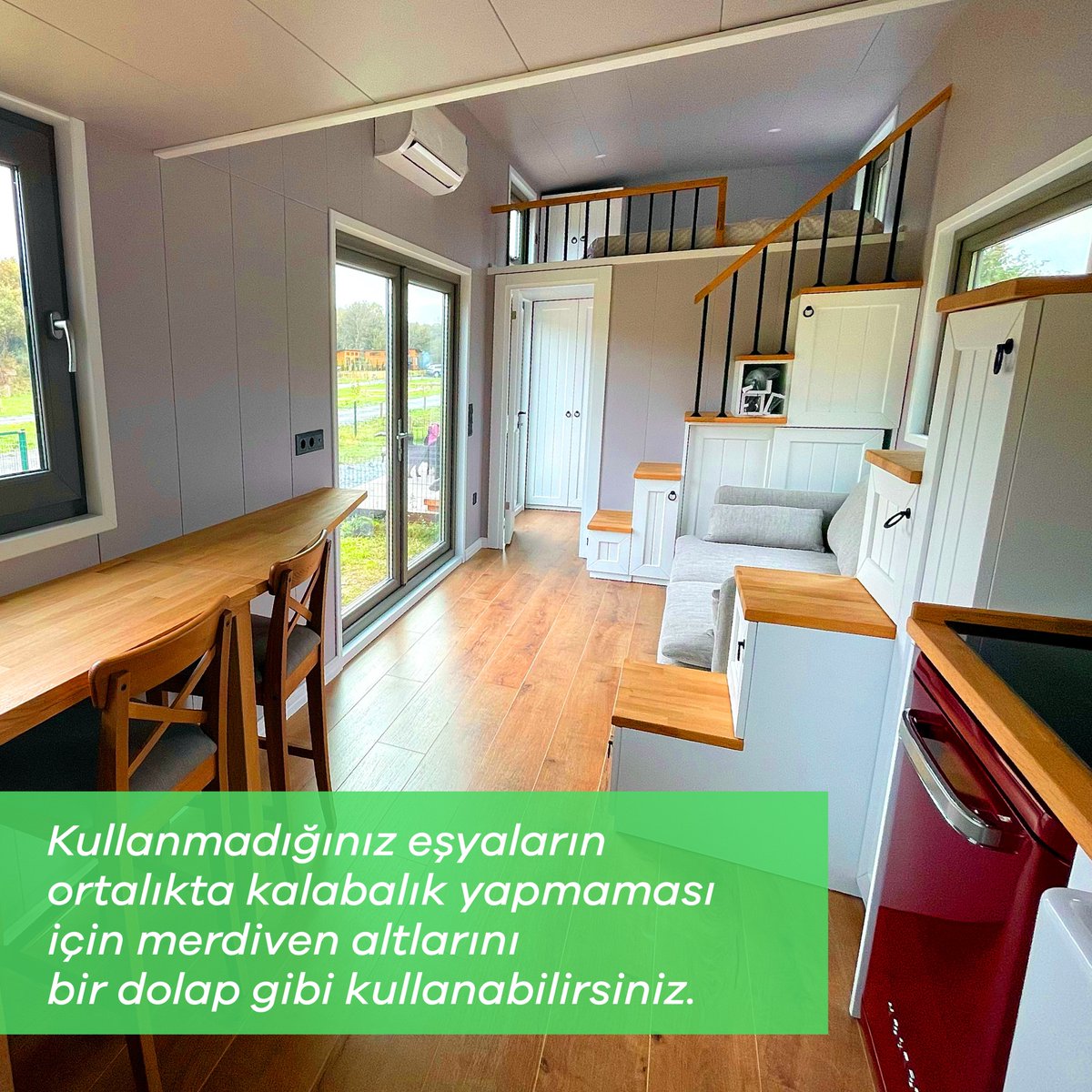 AllinTiny's tweet photo. Birkaç tüyo ile geldik! 💡
Küçük alanlarda pratik ve stil sahibi bir yaşam alanı kurgulamak için uygulayabileceğiniz fonksiyonel tasarım fikirlerini bir araya getirdik. Evinizde uyguladığınız tüyolar varsa bizimle yorumlarda paylaşın! 👇
#AllinTiny #tinyhouse #küçükev https://t.co/XIdPFx3O9M