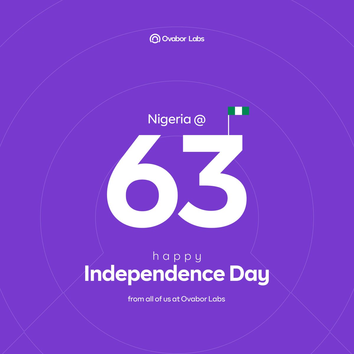 OvaborLabs's tweet photo. Happy Independence Day from all of us at Ovabor Development Labs Limited. https://t.co/QqrSisxRzG