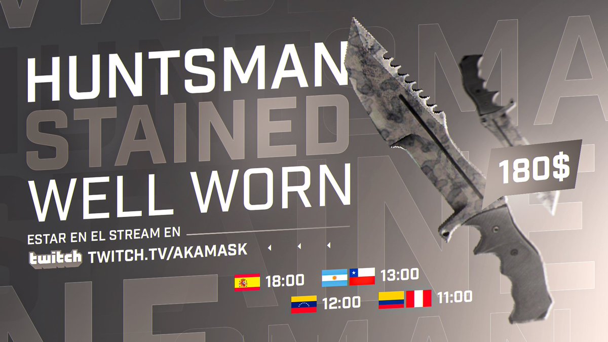 Aka_Maskk's tweet photo. 🎁SORTEO HUNTSMAN STAINED

💰+$180

Requisitos:
✅Follow &amp; RT
✅Estar en el stream hoy: https://t.co/Fa9RKGaZkn

GL❤️ https://t.co/16nwLXPhk9