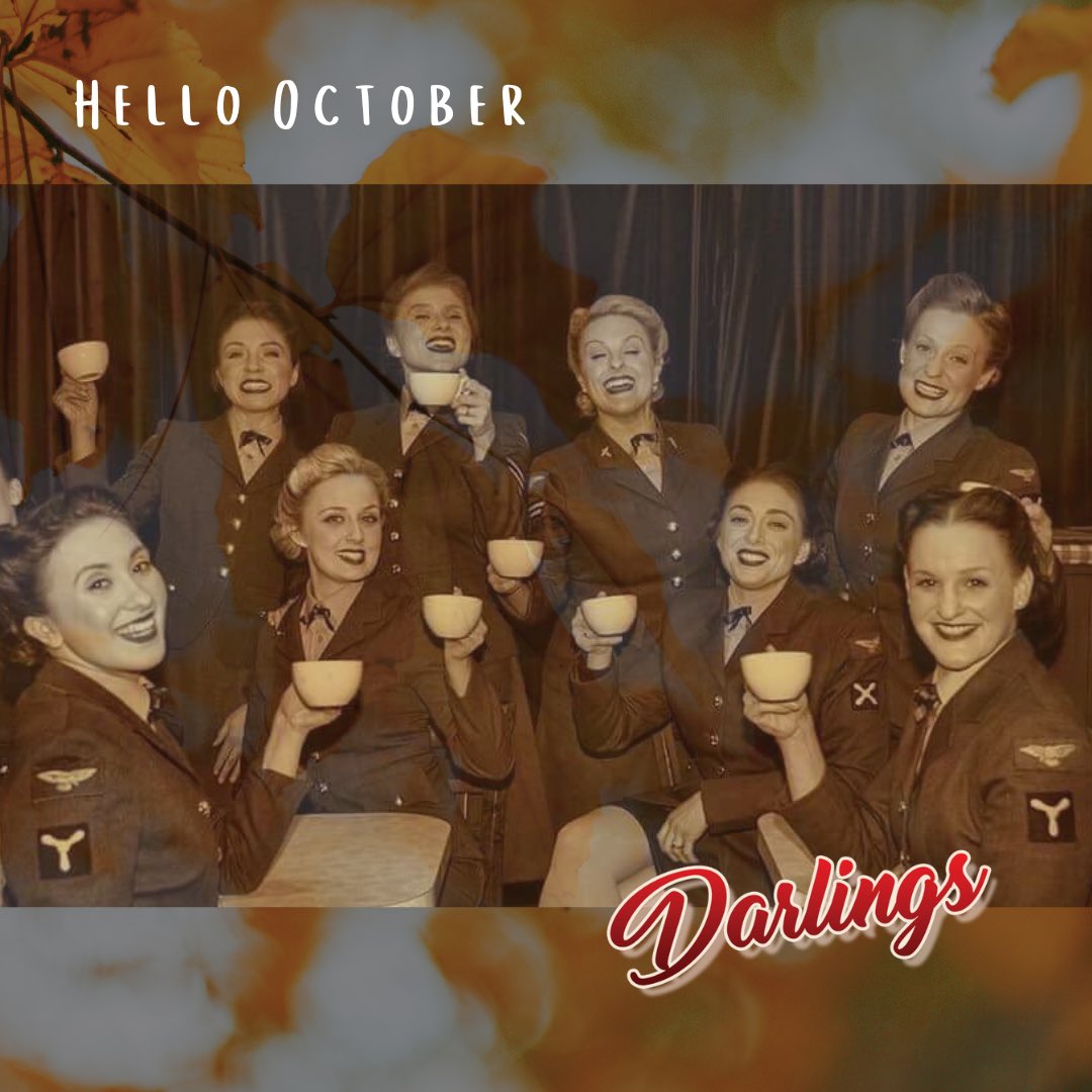 TheDDayDarlings's tweet photo. 🍁 Hello October 🍁

Some exciting things coming up this month include a very special charity event, a nostalgic social series and a live Facebook broadcast. We’ll also be getting rehearsals underway for our Christmas tour and Variety shows! 

Autumn - we are ready for you! 💛🎃 https://t.co/L1cLaTB7LM