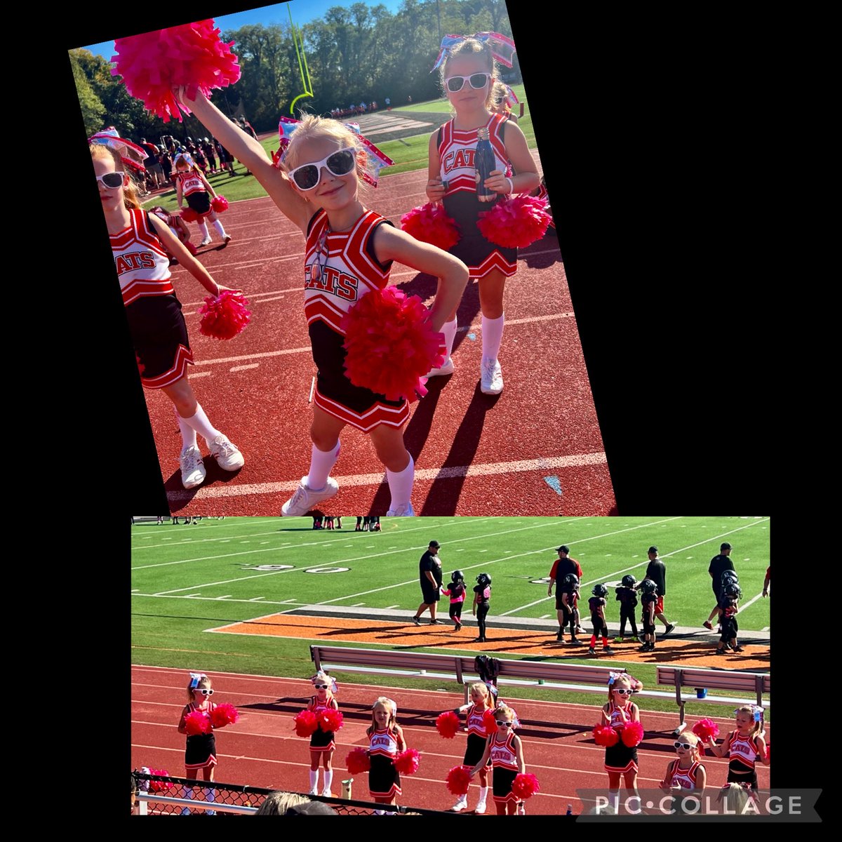 HoosierGirl68's tweet image. So much fun cheering the 
#wildcats on today with this #2ndgrader ⁦@ayerelementary⁩ ⁦@FHSchools⁩ 🧡🖤