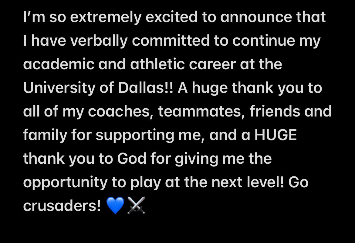 ReaganAponte's tweet image. Go Crusaders 💙⚔️ #commitmentalert