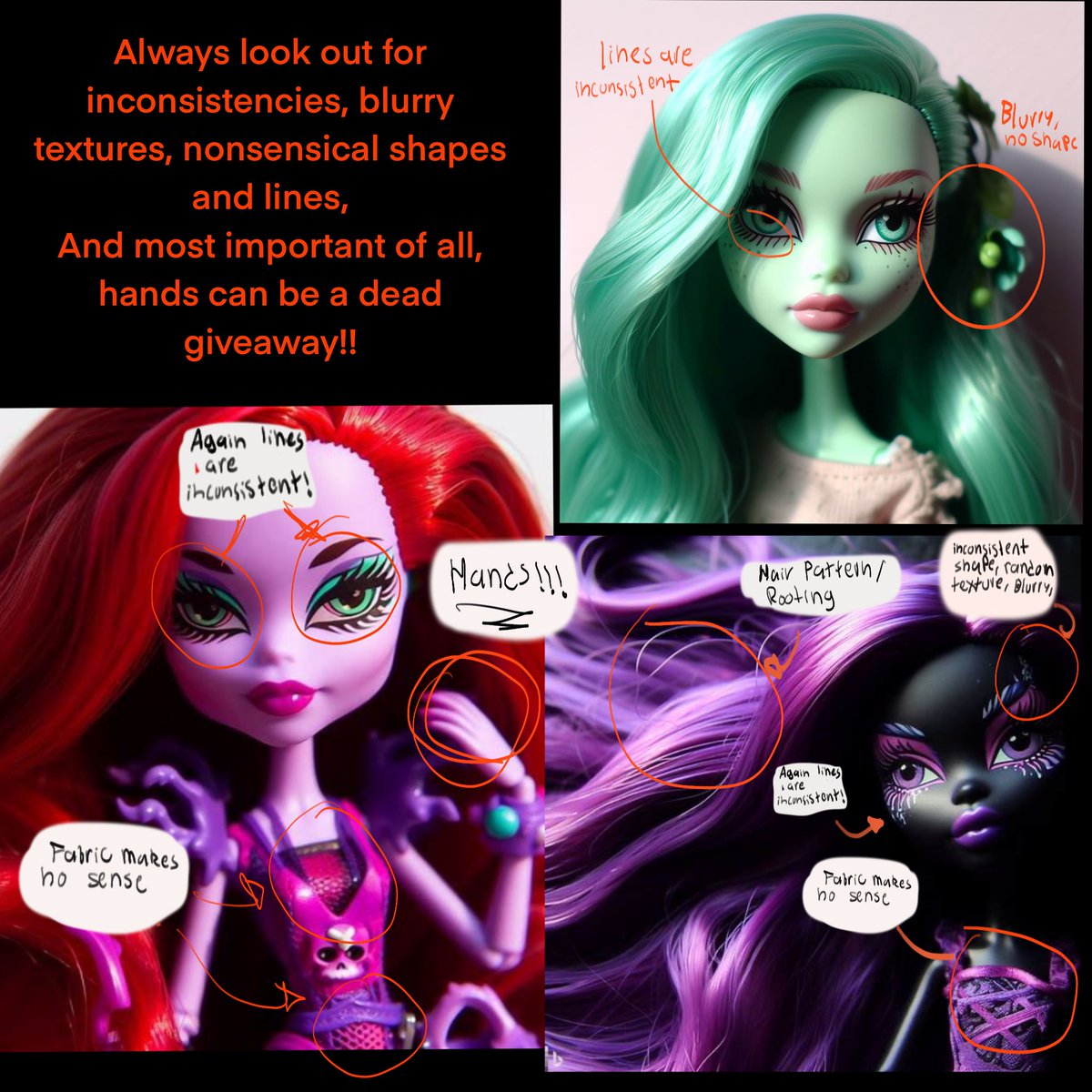 Hiss3tte's tweet image. When looking at Ai pictures in detail, we can see a LOT of major inconsistencies. Things like lines, shapes, and texture. A lot of the times AI can recreate but not completely, which leaves little things like accessories that don’t make sense, blurry finish, etc.