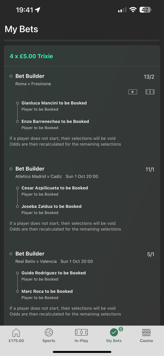 KOLongShotBets's tweet photo. Last ones from me tonight, awful day but rabiot saved me, end tonight with a bang 🟨🟨🟨🟨 https://t.co/NNusz8b6Pj