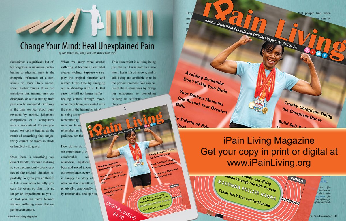 International Pain Foundation® (@iPainOfficial) on Twitter photo 2023-10-01 16:00:48 Check out the Fall 2023 issue of iPain Living Magazine with Madonna Hanna - Running Through Life With Purpose! print and digital available - ipainliving.org #ChronicPain #NERVEmber #FALL #Magazine #Dementia #TrifectaOfPain #TeamiPain #Caregiving #GoOrange #BackPain Check out the Fall 2023 issue of iPain Living Magazine with Madonna Hanna - Running Through Life With Purpose! print and digital available - ipainliving.org #ChronicPain #NERVEmber #FALL #Magazine #Dementia #TrifectaOfPain #TeamiPain #Caregiving #GoOrange #BackPain
