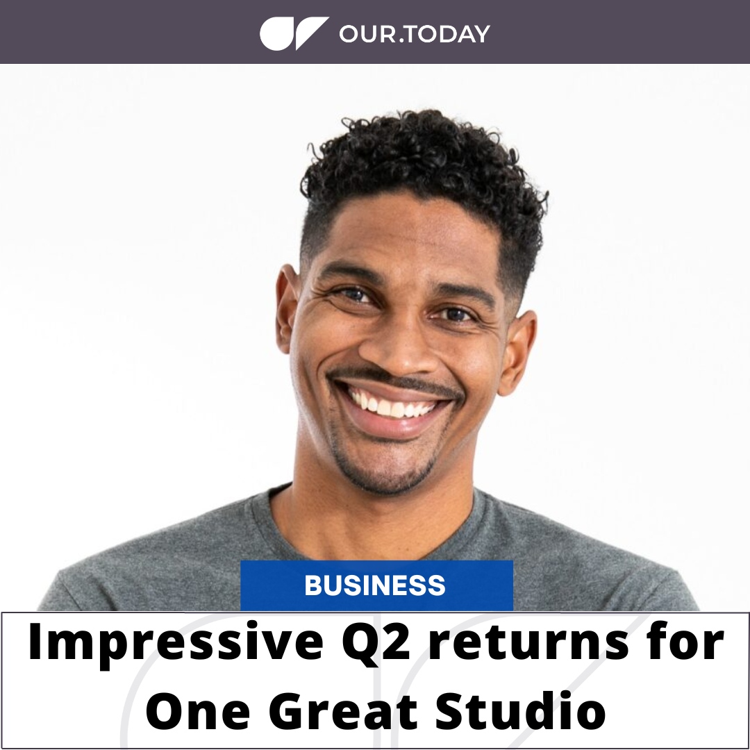 Impressive Q2 returns for One Great Studio.

Visit the website to read more:
bit.ly/3LGwYD6

Photo: Contributed

Follow us:⁠
Facebook: facebook.com/our.today.news⁠
YouTube: OurToday⁠
Twitter: Our_Today_News⁠
Instagram: <a href="/our/">DaniEL</a>.today  

#OTBusiness <a href="/onegreatstudio/">One Great Studio</a>