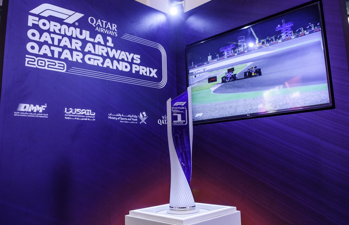 qatarliving's tweet photo. .@lusailcircuit teams up with iconic Italian firm Pininfarina to design the Qatar Grand Prix trophy, a fusion of speed, culture, and craftsmanship. Inspired by FORMULA 1 and LIC's remodel.

https://t.co/zeVjgFxu09

#Qatar #QatarLiving #F1 https://t.co/SGoOYs90gU