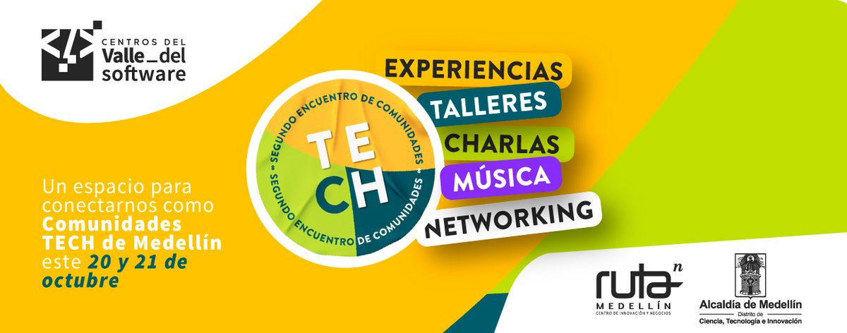 ¡El 2° encuentro de comunidades TECH está cerca! Conecta con personas que comparten tu pasión por la tecnología, intercambia conocimientos y aprende de los expertos. 💡💻 ¡Descubre todos los detalles de la programación e inscríbete en 👉🏼bit.ly/457bpmn!
