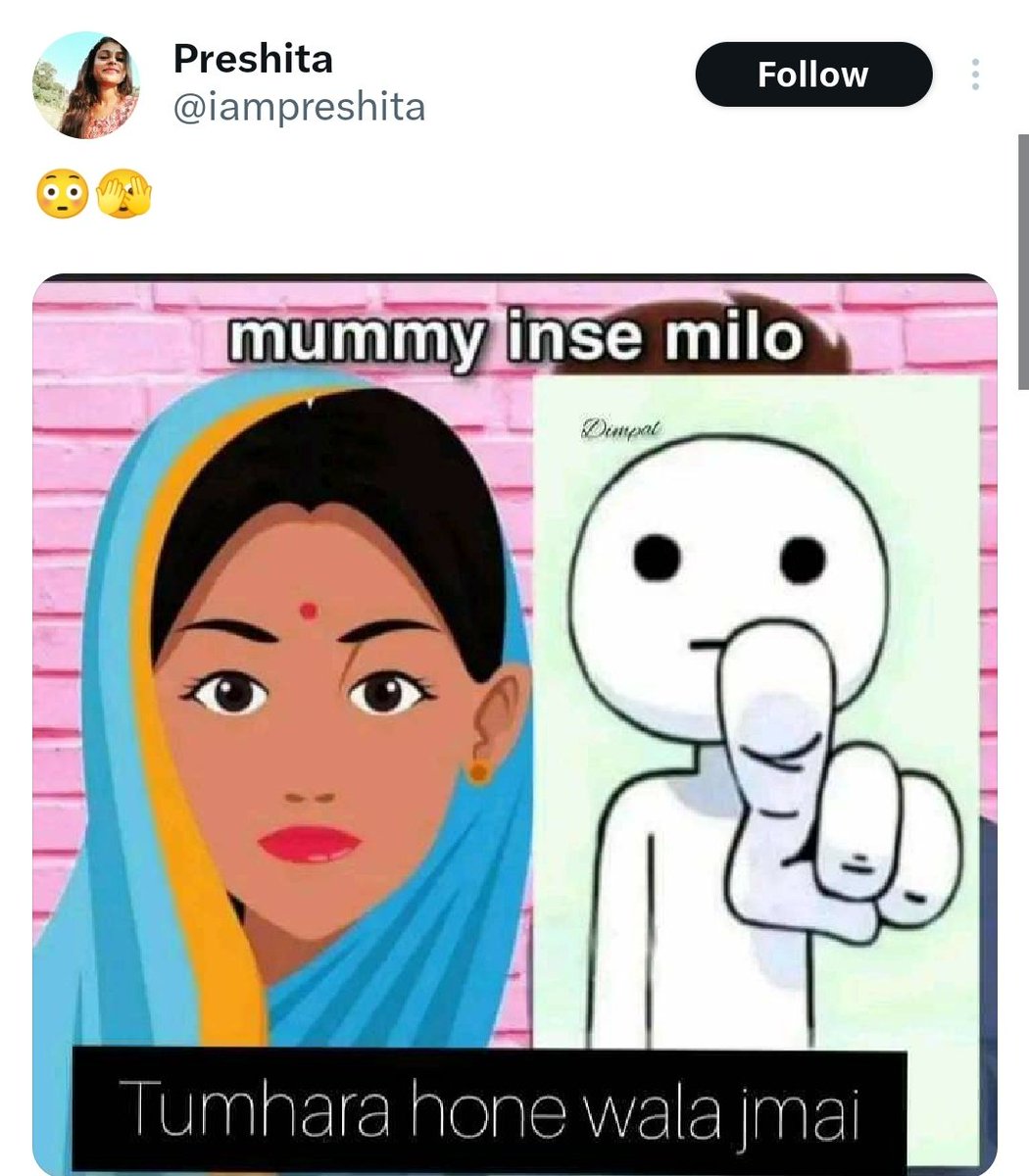 DeepikaBhardwaj's tweet photo. Mumbai Police for Preshita 

Meanwhile 

Preshita for her husband
Preshita for her new job 
Preshita for her Onlyfans

Update zaroor dena @MumbaiPolice 😂 https://t.co/eYGTLCnkZV