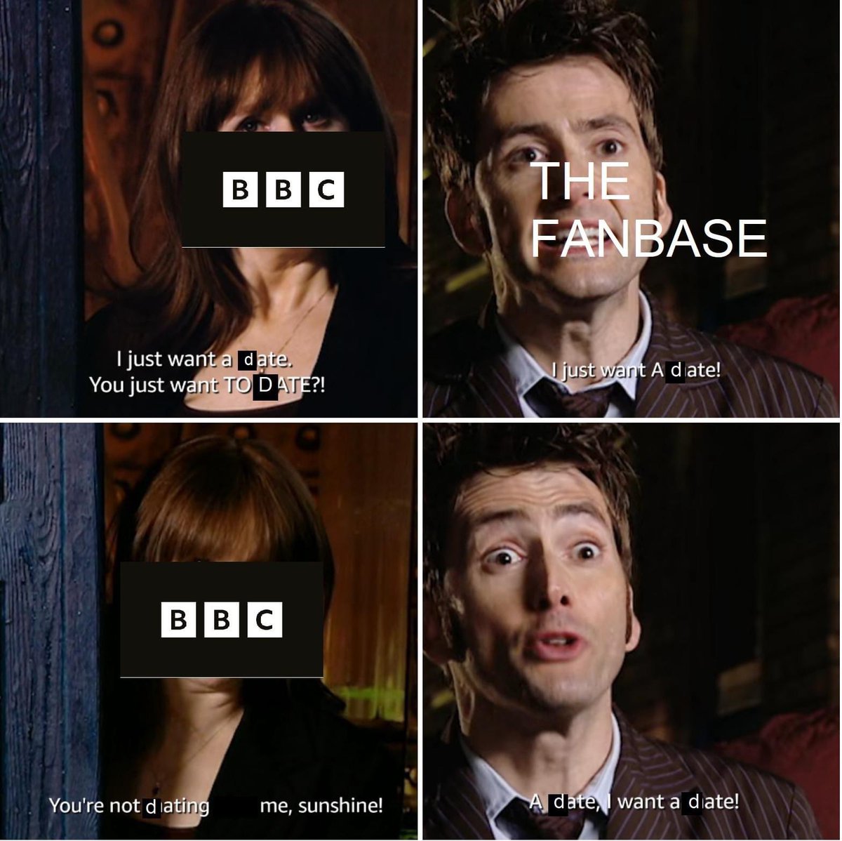 Tardis_Central's tweet photo. Waiting for that #DoctorWho 60th Release Date be like…. https://t.co/sVgQgS1hgH