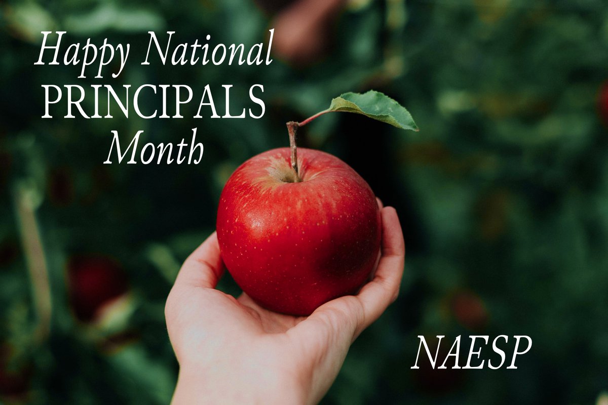 Happy National Principals Month to all my admin friends! As a retired principal, I know the dedication, effort, and personal commitment that you make daily. Your hard work is truly appreciated! Join me for the celebration at principalsmonth.org. #ThankAPrincipal