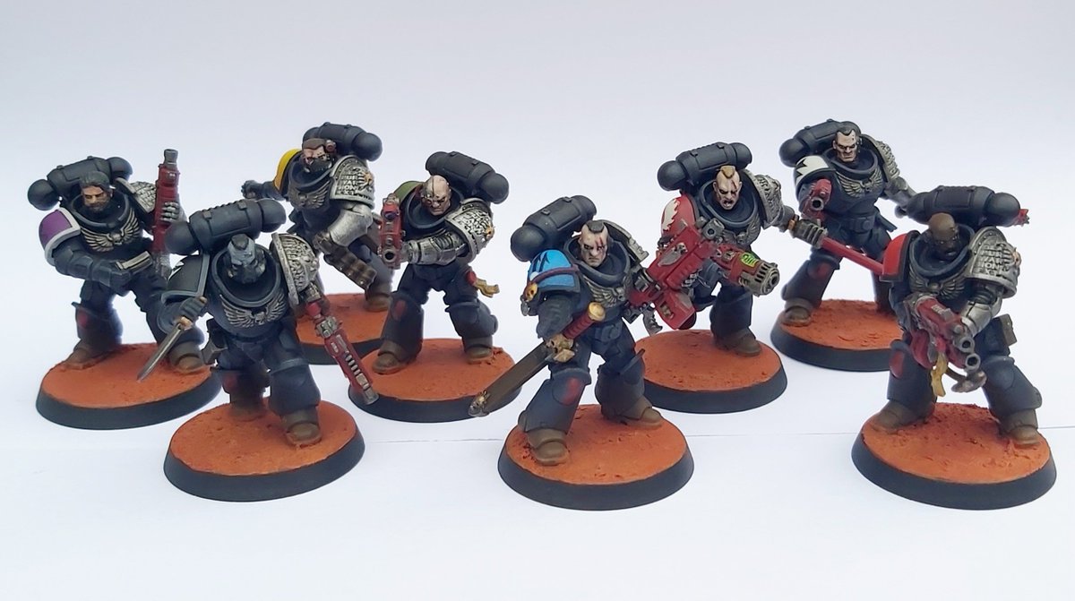 LewCol99's tweet photo. Finally finished my deathwatch themed squad for kill team.
#WarhammerCommunity 
#painting 
#warhammer https://t.co/jjISObsrkq